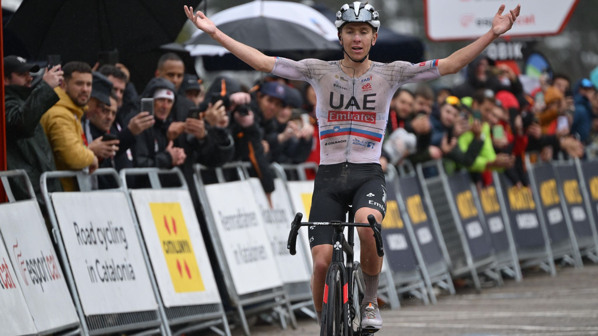 Gewann die zweite Etappe der Katalonien-Rundfahrt: Tadej Pogacar. - Foto: Roth/dpa