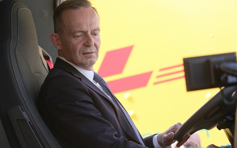Volker Wissing in einem Post-LKW (Archiv) - Foto: über dts Nachrichtenagentur