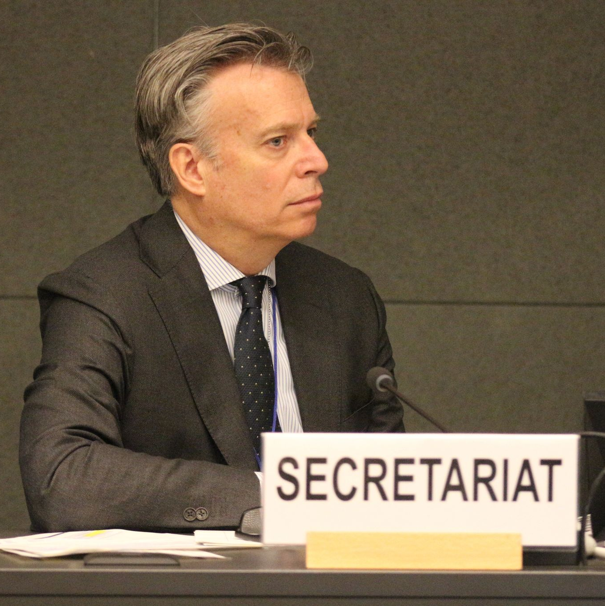 Dario Liguti, bei der UN-Wirtschaftskommission für Europa (Unece) Direktor für nachhaltige Energie, beim Globalen Methan-Forum. - Foto: -/Unece/dpa