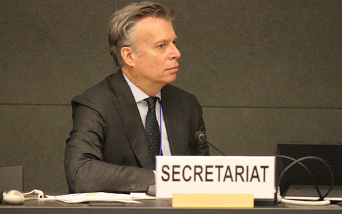 Dario Liguti, bei der UN-Wirtschaftskommission für Europa (Unece) Direktor für nachhaltige Energie, beim Globalen Methan-Forum. - Foto: -/Unece/dpa Dario Liguti, bei der UN-Wirtschaftskommission für Europa (Unece) Direktor für nachhaltige Energie, beim Globalen Methan-Forum. - Foto: -/Unece/dpa