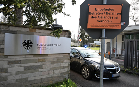 Das Gelände der Bundesanwaltschaft: Hier wurden zwei Terrorverdächtige vorgeführt. - Foto: Bernd Weißbrod/dpa