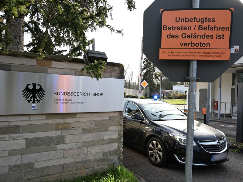 Das Gelände der Bundesanwaltschaft: Hier wurden zwei Terrorverdächtige vorgeführt. - Foto: Bernd Weißbrod/dpa