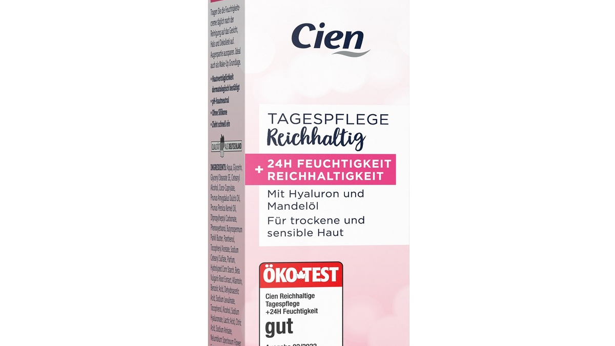 Budget Beauty: Cien Tagescreme punktet bei Stiftung Warentest - Foto: presseportal.de