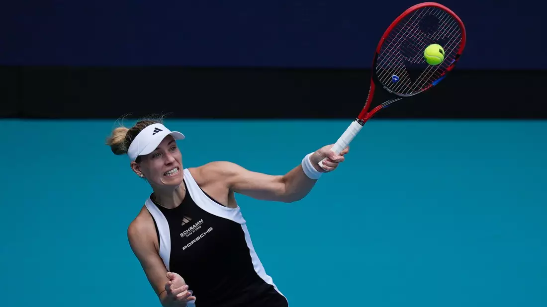 Angelique Kerber unterlag Sloane Stephens in Miami glatt in zwei Sätzen. - Bild: Rebecca Blackwell/AP/dpa