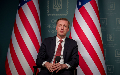 US-Sicherheitsberater Jake Sullivan hat den US-Kongress aufgefordert, neues Geld für die Ukraine freizugeben. - Foto: Vadim Ghirda/AP/dpa