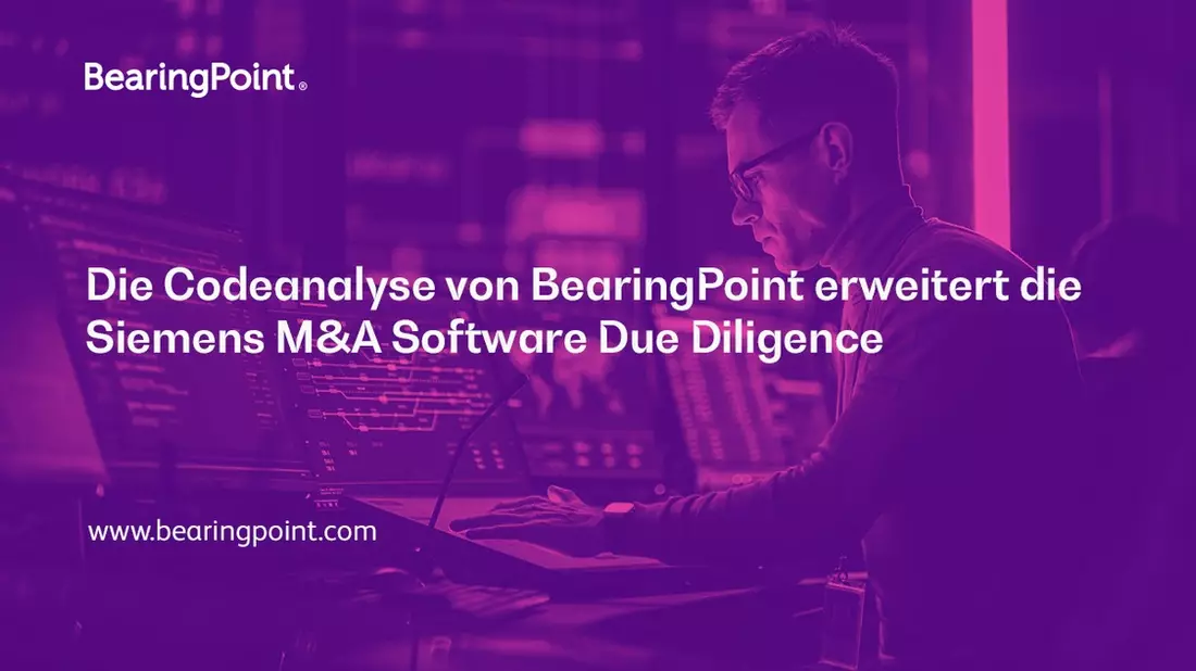 Erfolgsprojekt: Die Codeanalyse von BearingPoint erweitert die Siemens M&A Software Due Diligence - Bild: presseportal.de