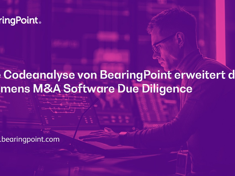 Erfolgsprojekt: Die Codeanalyse von BearingPoint erweitert die Siemens M&A Software Due Diligence - Foto: presseportal.de
