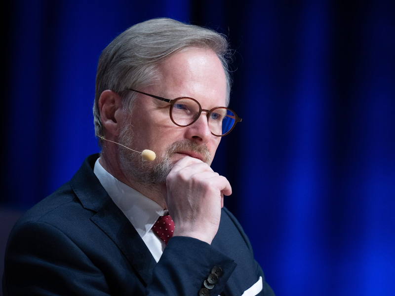 Petr Fiala ist Ministerpräsident in Tschechien: Sein Parlament will die Ukraine weiter unterstützen. - Foto: Sebastian Kahnert/dpa