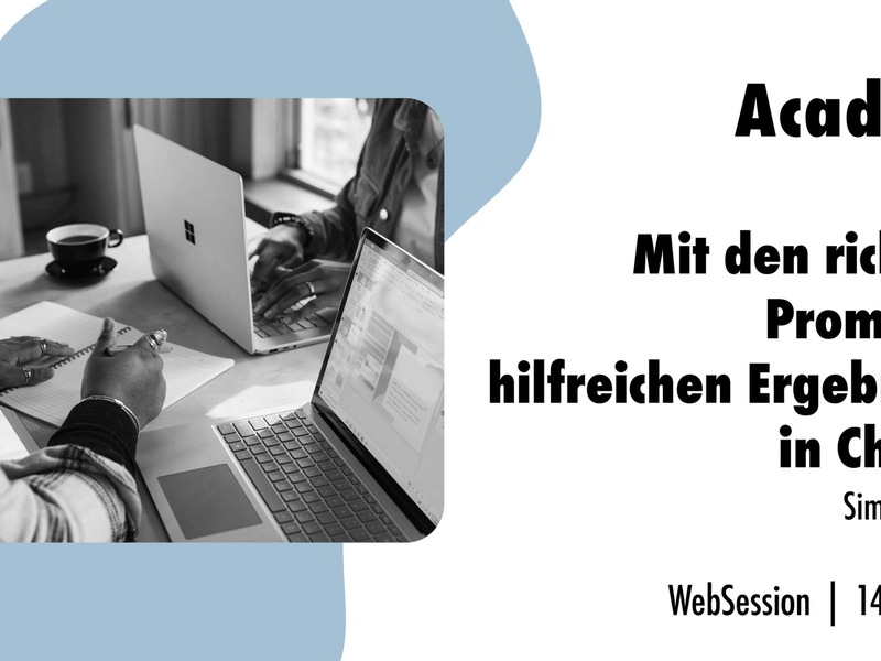 Mit den richtigen Prompts zu hilfreichen Ergebnissen in ChatGPT / Ein Online-Seminar der news aktuell Academy - Foto: presseportal.de