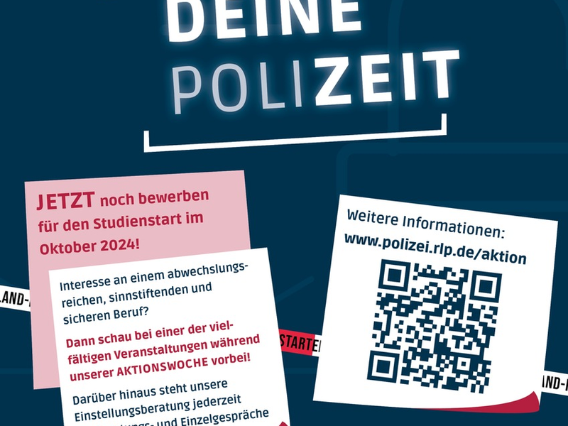 POL-PPRP: Landesweite Aktionswoche der Polizei Rheinland-Pfalz Deine PoliZEIT - Foto: presseportal.de