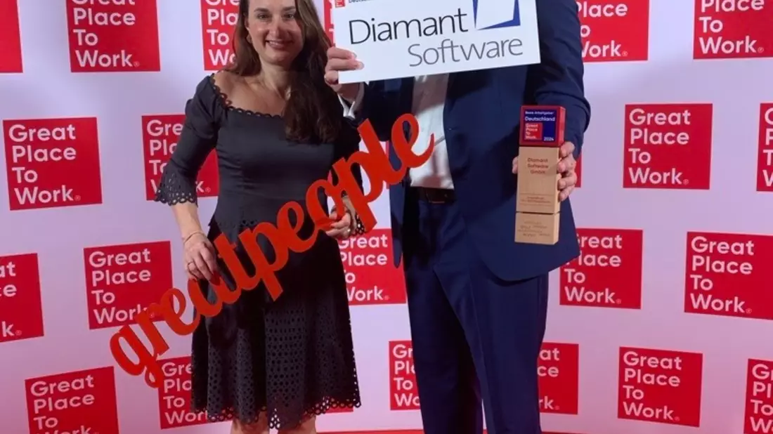 Diamant Software brilliert erneut: Great Place to Work® Auszeichnung Deutschlands Beste Arbeitgeber 2024 - Bild: presseportal.de