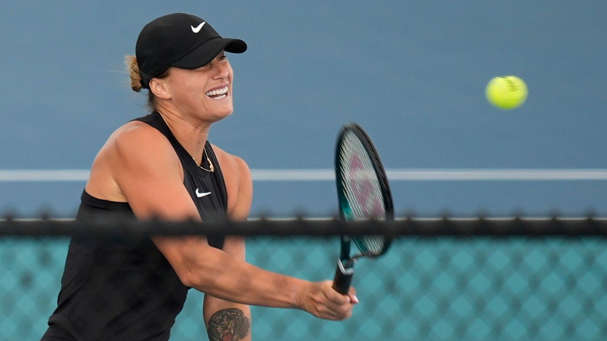 Australian-Open-Siegerin Aryna Sabalenka musste vor dem Turnier in Miami einen Schicksalsschlag verkraften. - Foto: Rebecca Blackwell/AP/dpa