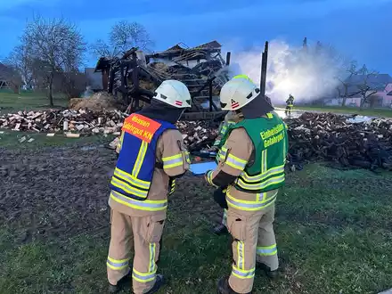 FW Konstanz: Überlandhilfe CBRN-Erkunder bei Scheunenbrand - Foto: presseportal.de