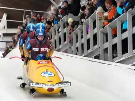 Viererbob-Pilot Francesco Friedrich gewann in Lake Placid. - Foto: Seth Wenig/AP
