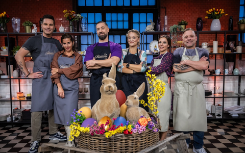 Eloy de Jong Sarah Engels Bürger Lars Dietrich Lisa Feller Sabrina Mockenhaupt Thomas Häßler Das große Promibacken - Foto: SAT.1/Claudius Pflug, presseportal.de Eloy de Jong Sarah Engels Bürger Lars Dietrich Lisa Feller Sabrina Mockenhaupt Thomas Häßler Das große Promibacken - Foto: SAT.1/Claudius Pflug, presseportal.de
