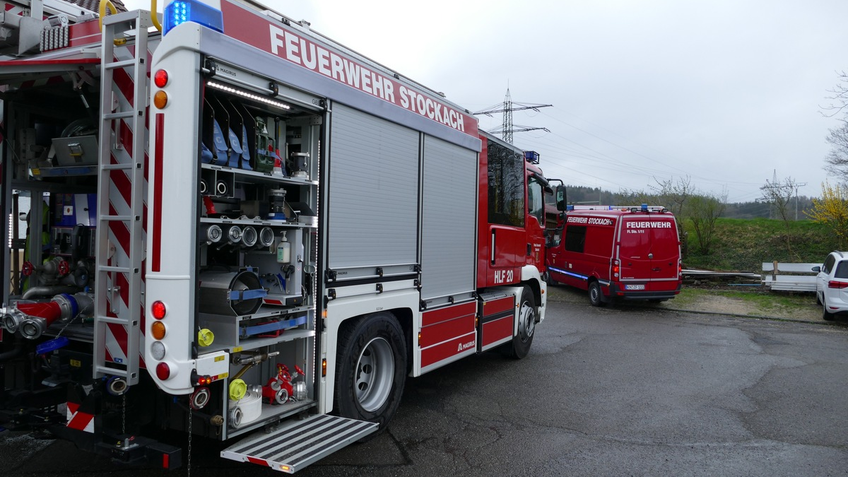 FW Stockach: Kaminbrand bei einem Einfamilienhaus. - Foto: presseportal.de