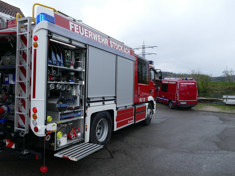 FW Stockach: Kaminbrand bei einem Einfamilienhaus. - Foto: presseportal.de