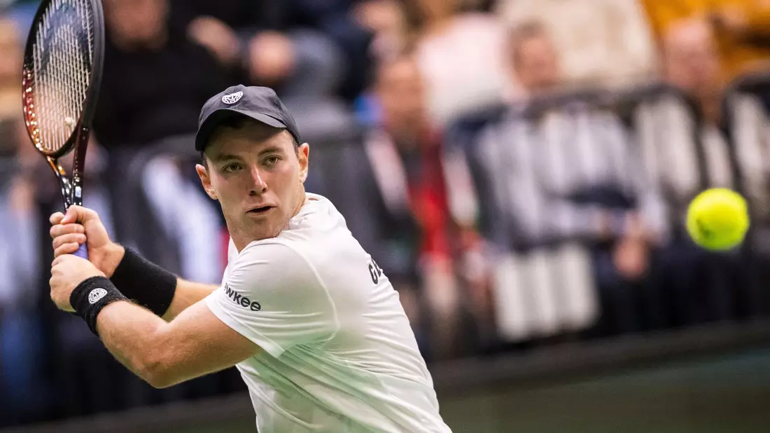 Dominik Koepfer hat das Achtelfinale in Miami erreicht, drei weitere Deutsche könnten folgen. - Bild: Marton Monus/dpa