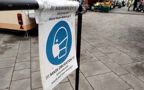 Maskenpflicht auf einem Wochenmarkt (Archiv) - Foto: über dts Nachrichtenagentur