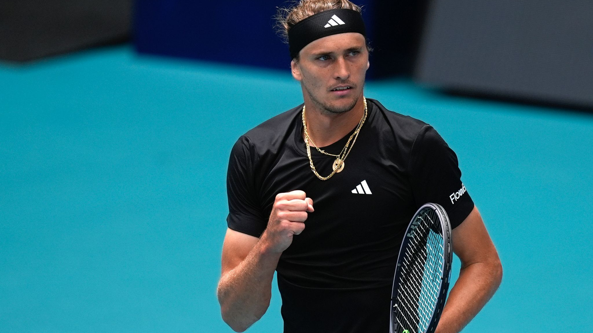 Steht in Miami im Achtelfinale: Alexander Zverev. - Foto: Rebecca Blackwell/AP/dpa