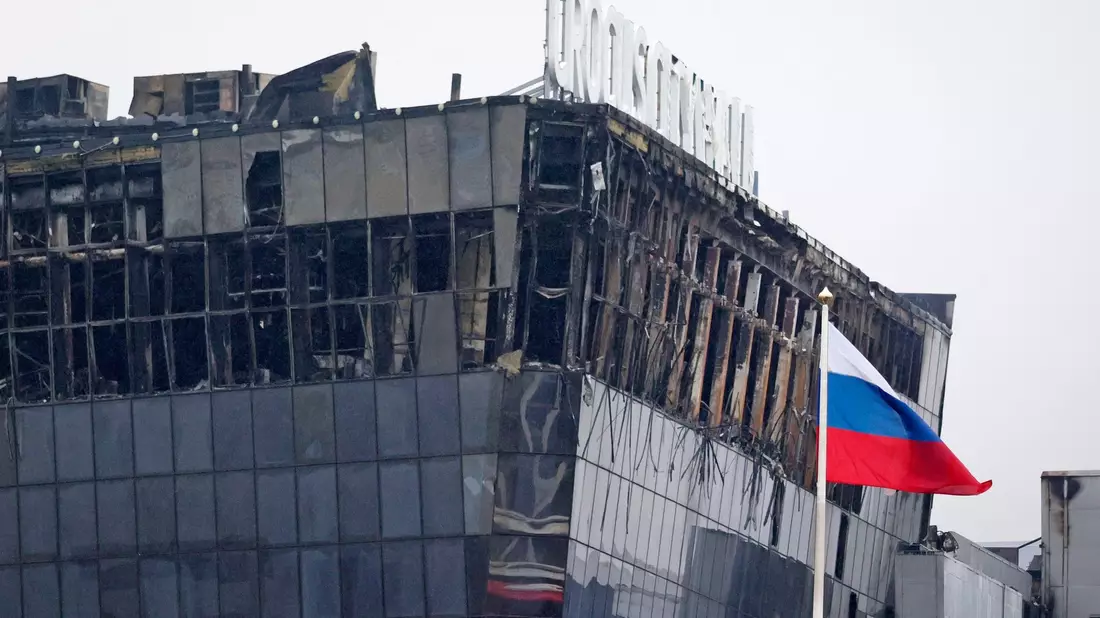 Am vergangenen Freitag gab es einen Terroranschlag auf eine Konzerthalle bei Moskau. - Bild: Vitaly Smolnikov/AP/dpa