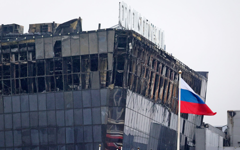 Am vergangenen Freitag gab es einen Terroranschlag auf eine Konzerthalle bei Moskau. - Foto: Vitaly Smolnikov/AP/dpa