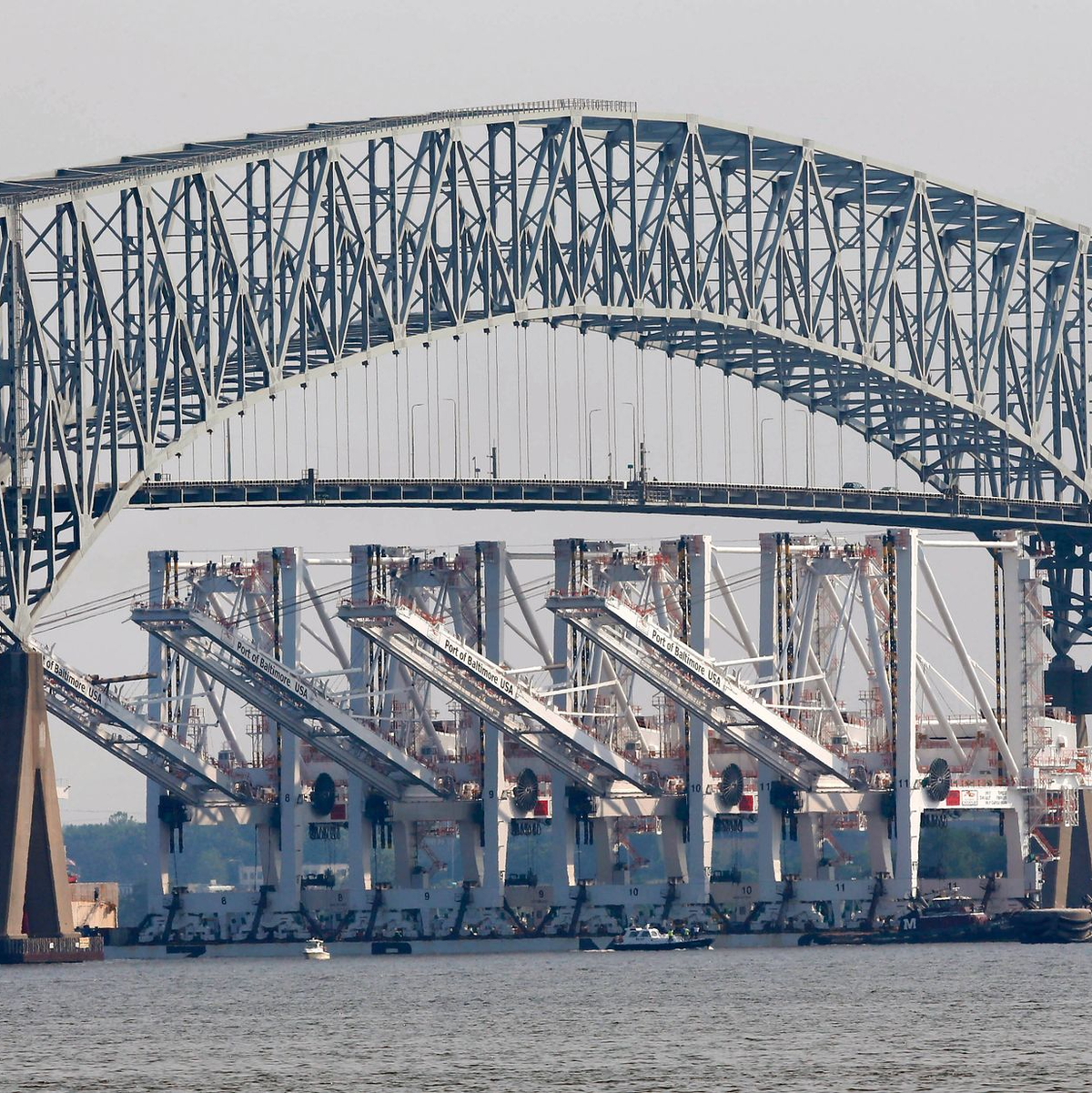 Blick auf die Francis Scott Key Bridge in Baltimore (Archivbild). - Foto: Patrick Semansky/AP/dpa