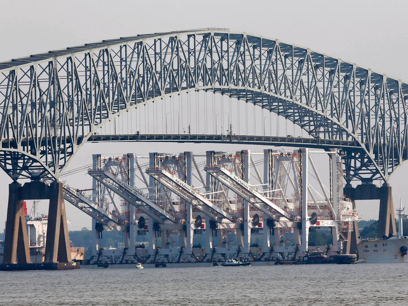 Blick auf die Francis Scott Key Bridge in Baltimore (Archivbild). - Foto: Patrick Semansky/AP/dpa