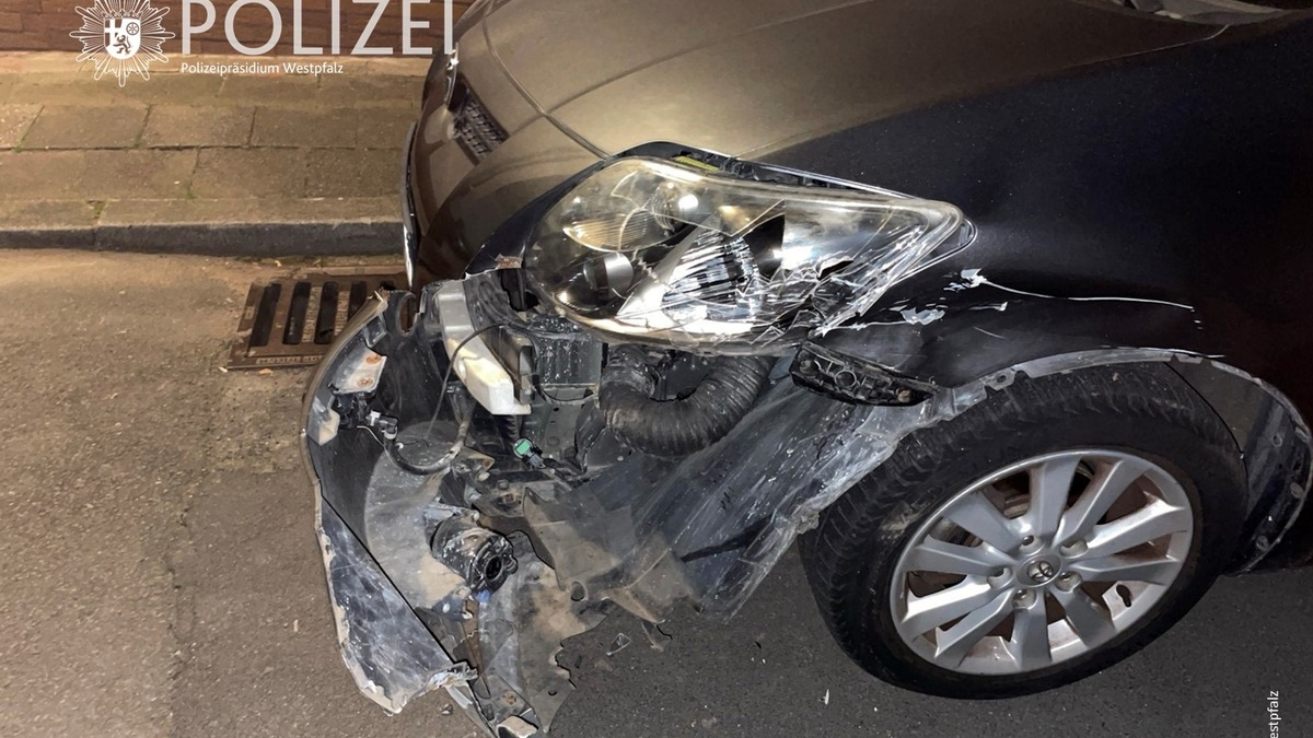 POL-PPWP: Toyota massiv beschädigt und geflüchtet - Foto: presseportal.de