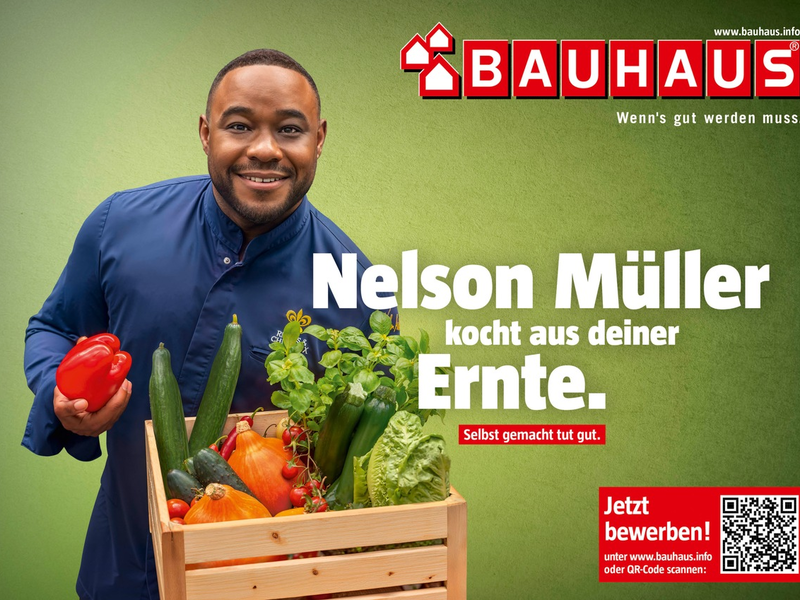 Selbst gemacht tut gut mit BAUHAUS: Aktionen und inspirierende Persönlichkeiten machen Kampagne zum Fest der Sinne - Foto: presseportal.de