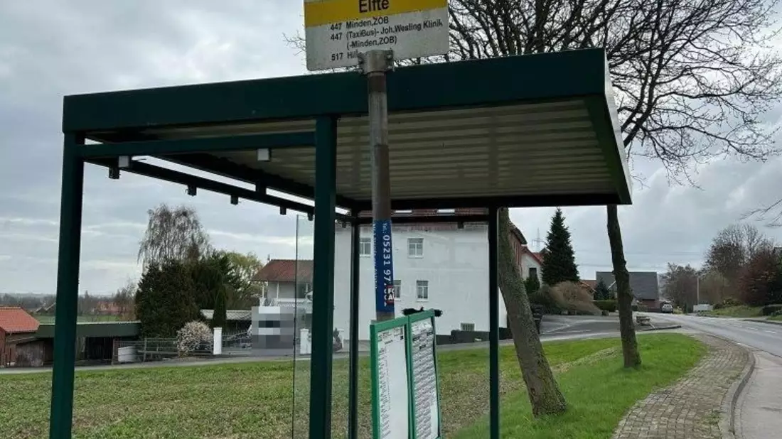 POL-MI: Scheiben an drei Buswartehäuschen in Oberlübbe eingeschlagen - Bild: presseportal.de