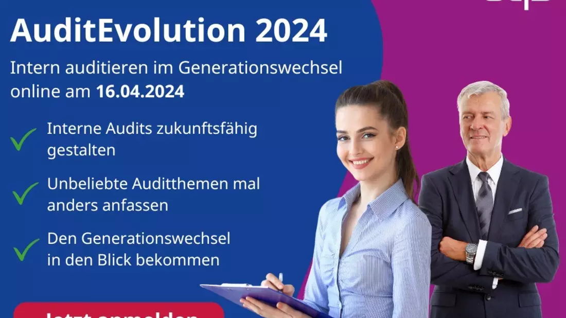 AuditEvolution 2024 / DQS-Onlinekongress für interne Auditoren von Managementsystemen / Intern Auditieren im Generationswechsel - Bild: presseportal.de