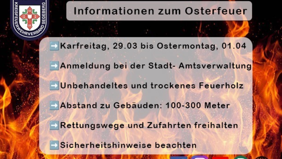 FW-SE: Hinweise zum Osterfest 2024 - Foto: presseportal.de