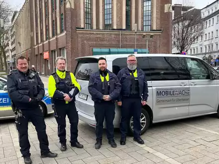 POL-OB: Gemeinsame Pressemitteilung der Polizei und der Stadt Oberhausen Mobile Wache steht verstärkt am Saporishja-Platz - Foto: presseportal.de