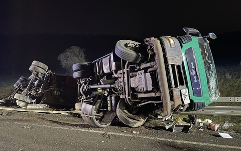 POL-PDTR: LKW-Unfall auf Bundesstraße 41 - Foto: presseportal.de