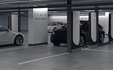 Presse-Einladung zur Eröffnung von 12 TESLA Superchargern im APCOA Parkhaus im Shoppingcenter Alexa in Berlin - Foto: presseportal.de