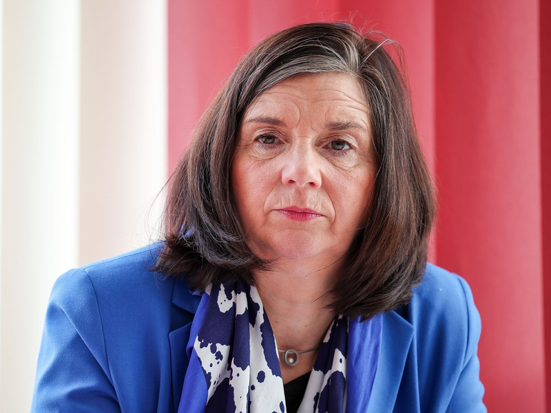 Wurde bei einer Veranstaltung an der Abreise gehindert: Bundestagsvizepräsidentin Katrin Göring-Eckardt. - Foto: Jan Woitas/dpa