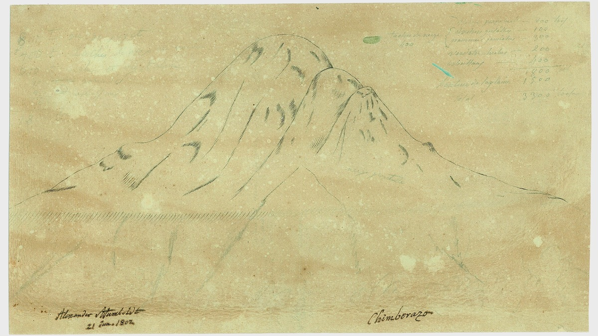 Unbekannte Zeichnungen Alexander von Humboldts von seiner Amerikareise - Foto: presseportal.de