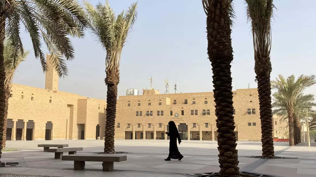 Eine verschleierte Frau in der saudischen Hauptstadt Riad. Saudi-Arabien - im WEF-Bericht über die Gleichstellung der Geschlechter auf einem der unteren Plätze - übernimmt den Vorsitz in der UN-Kommission zur Frauenförderung. - Bild: Johannes Sadek/dpa