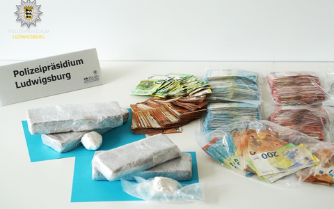 POL-LB: Staatsanwaltschaft Stuttgart und Polizeipräsidium Ludwigsburg: Ludwigsburg: Kriminalpolizei stellt Heroin, Kokain und Bargeld sicher - zwei Tatverdächtige in Untersuchungshaft - Foto: presseportal.de