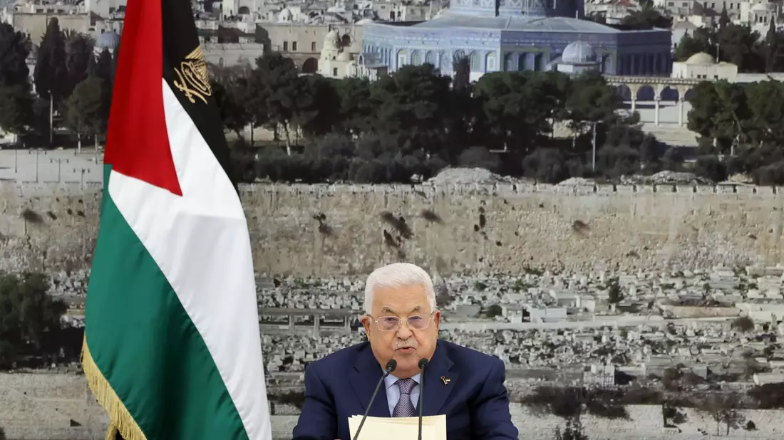 Palästinenserpräsident Mahmud Abbas. - Bild: Thaer Ganaim/Zuma/dpa