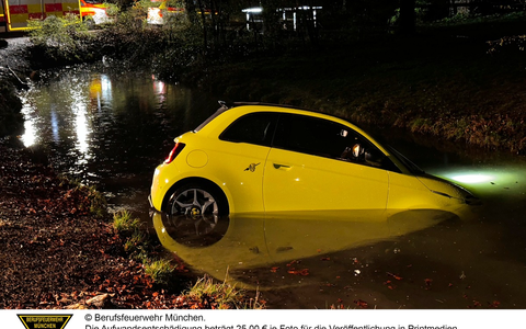 FW-M: Fiat 500 Abarth geht Baden (Altstadt-Lehel) - Foto: presseportal.de