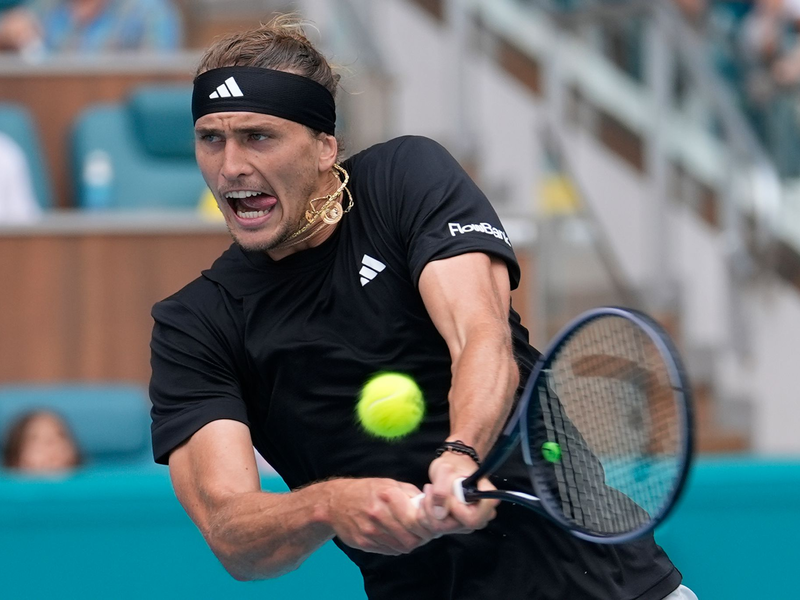 Steht in Miami im Halbfinale: Alexander Zverev. - Foto: Lynne Sladky/AP/dpa