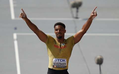 Gewann den Zehnkampf in Austin: Leo Neugebauer. - Foto: Marcus Brandt/dpa/Archivbild