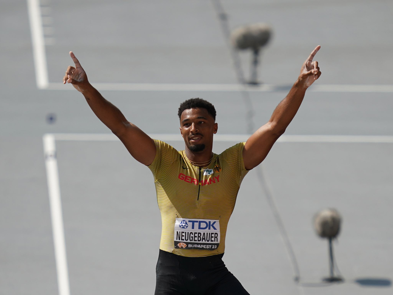 Gewann den Zehnkampf in Austin: Leo Neugebauer. - Foto: Marcus Brandt/dpa/Archivbild