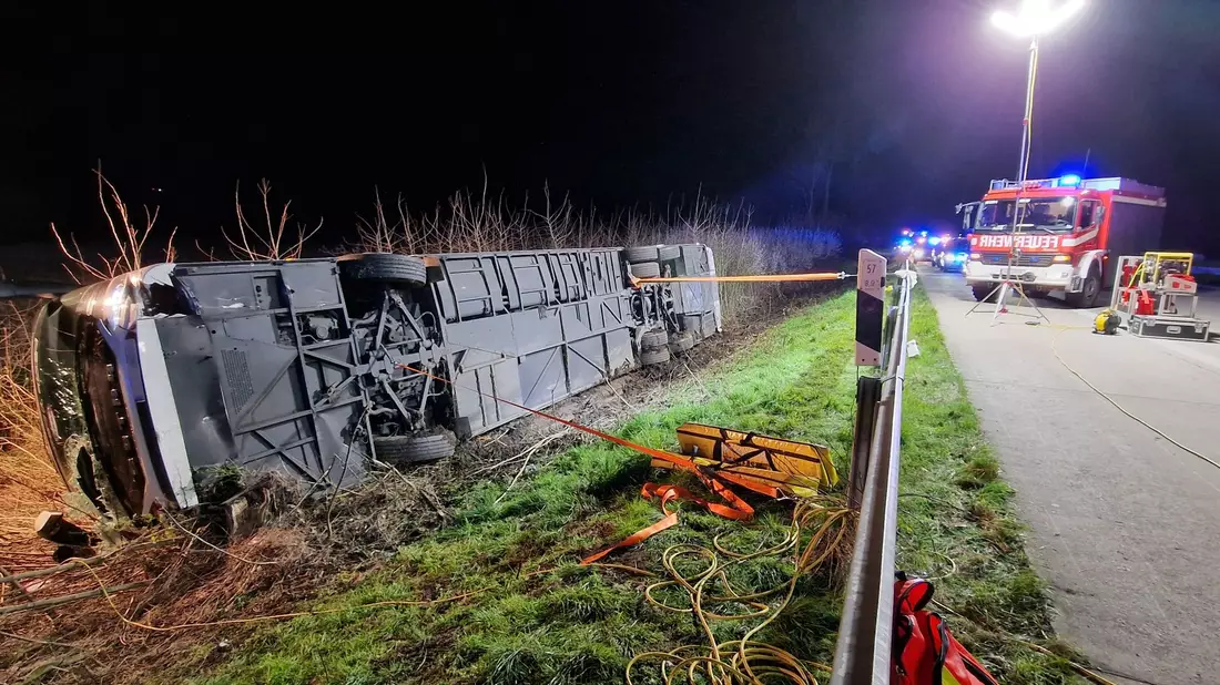 Die Ursache für den Unfall ist laut Polizei noch unklar. - Bild: M. Neumann/Blaulicht Unna/dpa