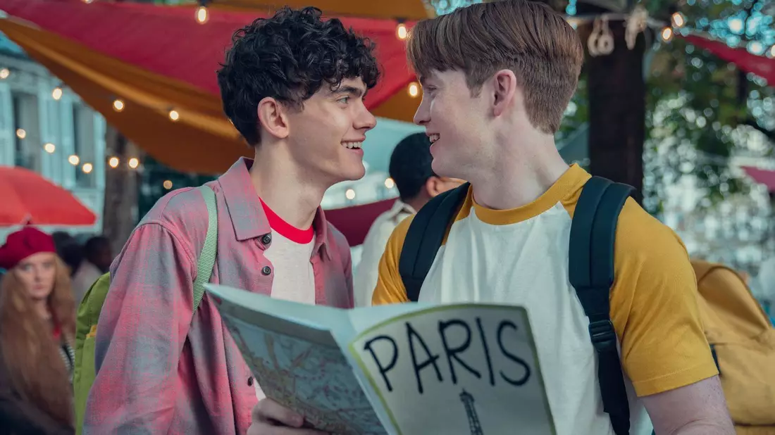 Die warmherzige britische Coming-of-Age-Serie um eine queere Teenager-Clique und deren Gefühle und Probleme lief im April 2022 an. - Bild: Teddy Cavendish/Netflix/dpa