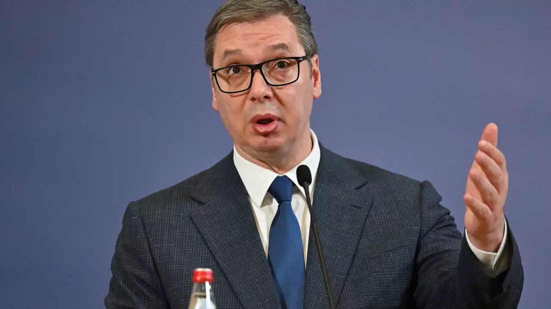 Beauftragte Milos Vucevic mit der Regierungsbildung: Staatspräsident Aleksandar Vucic. - Bild: Soeren Stache/dpa