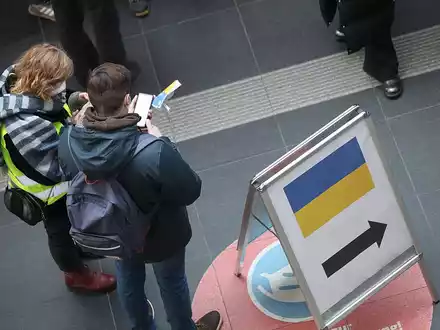 Helfer für Flüchtlinge aus der Ukraine (Archiv) - Foto: über dts Nachrichtenagentur