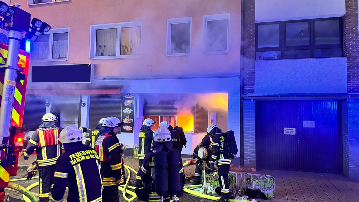 FW-MH: Feuerwehr bringt Brand in Pizzeria schnell unter Kontrolle - Foto: presseportal.de